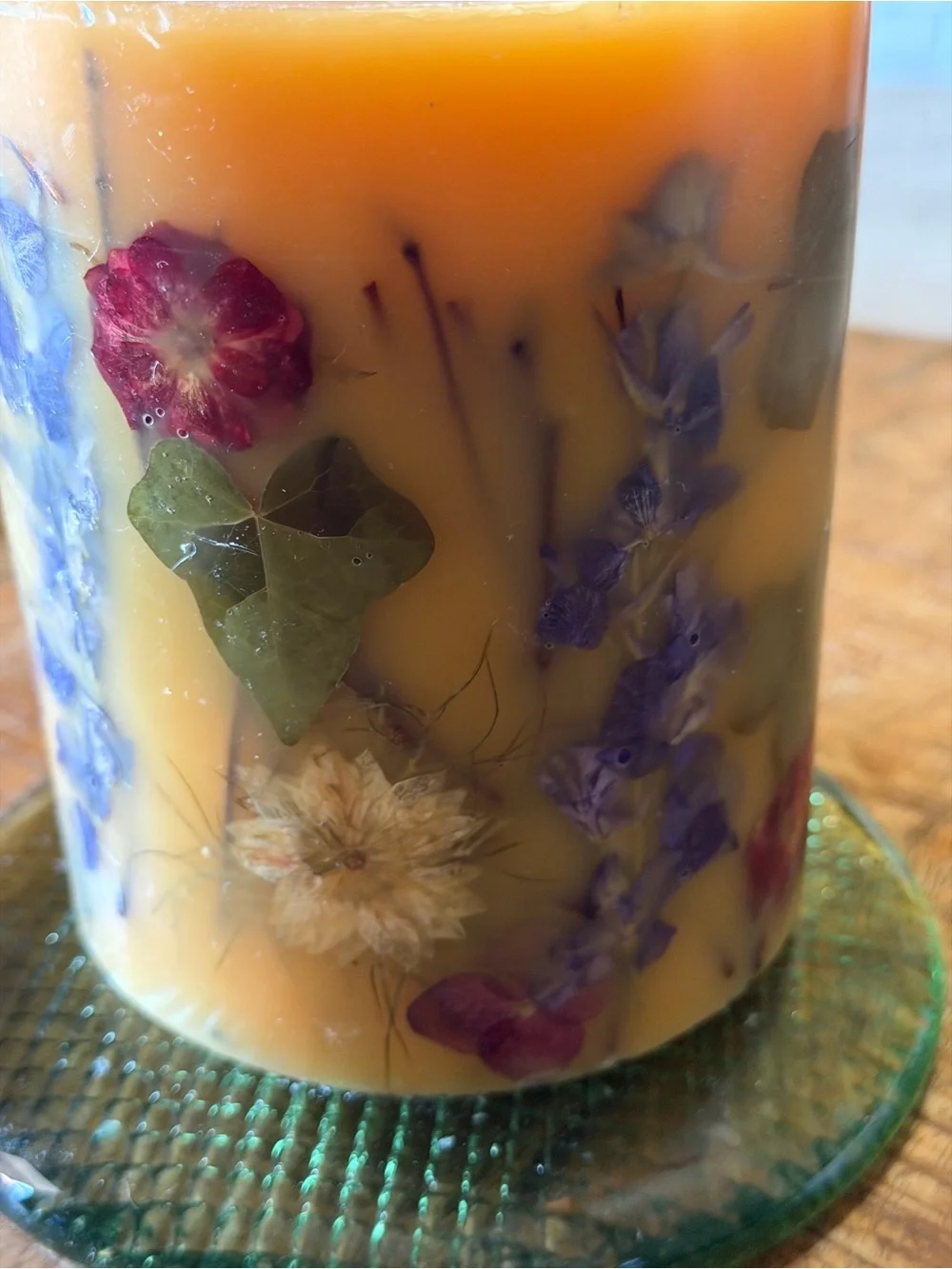 Rosy Rings Small 5.5 Inch 120 Hour Pillar Botanical Scented Candle 120 hours